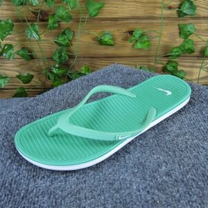 Nike Women Solarsoft Seafoam Flip Flop Green Synthetic 9 Medium Gently Used 2025